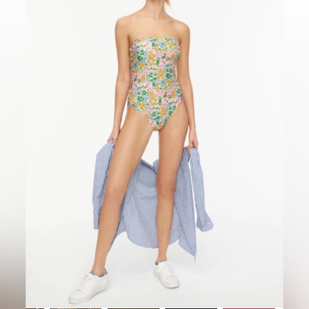 J. Crew X Liberty Floral Swimsuit sz 4
